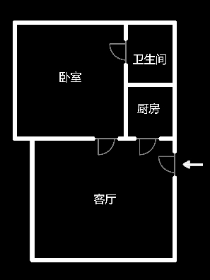 新都汇  1室1厅1卫   32.80万室内图1