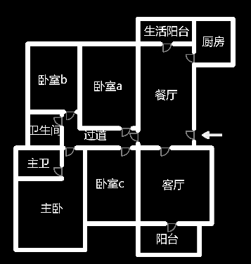 云顶上品  4室2厅2卫   79.80万室内图1