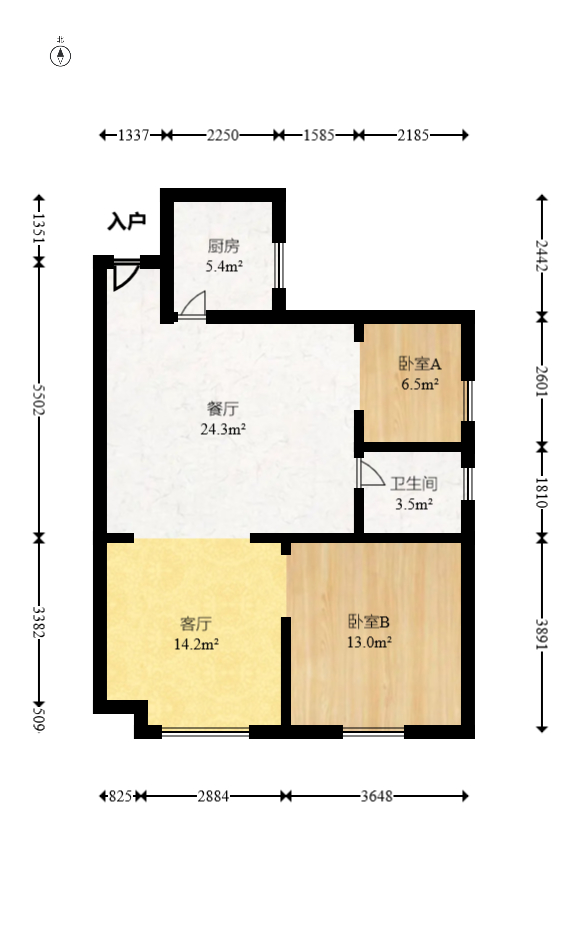 丽发新城  2室2厅1卫    48.0万 丽发新城  2室2厅1卫    48.0万户型图