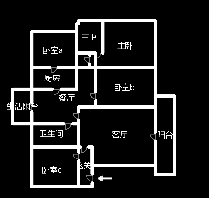 医专教师新村 4室2厅2卫 69.8万 医专教师新村 4室2厅2卫 69.8万户型图