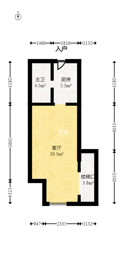 敬天广场  1室1厅1卫    78.45万