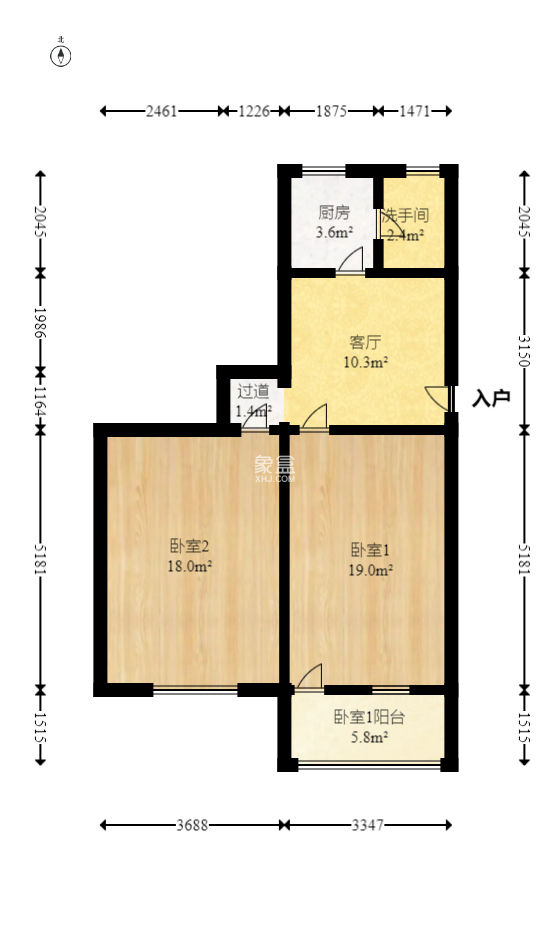 荷叶塘社区（雨花区）  2室1厅1卫   45.00万