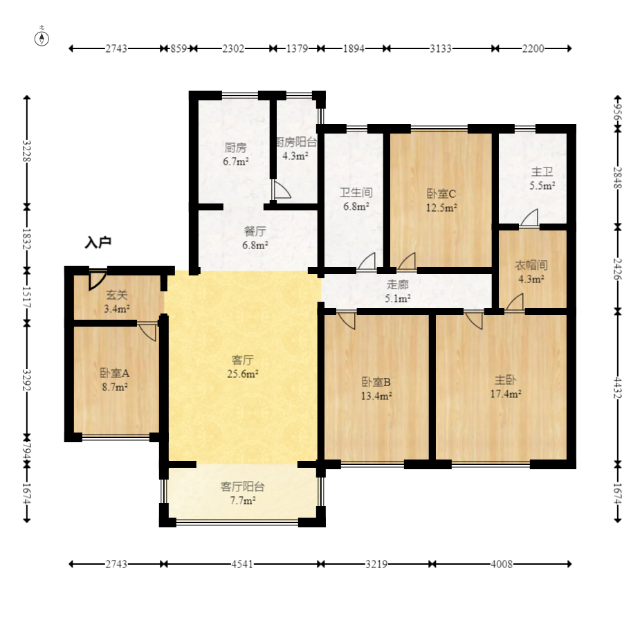 鑫远和城(一、二期) 4室1厅2卫 150.0万 鑫远和城(一、二期) 4室1厅2卫 150.0万户型图