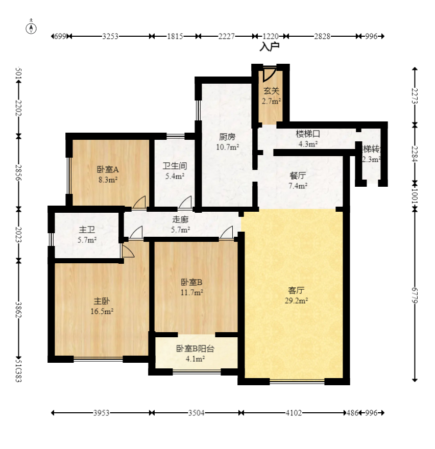 中建芙蓉嘉苑  3室2厅2卫    148.78万室内图1