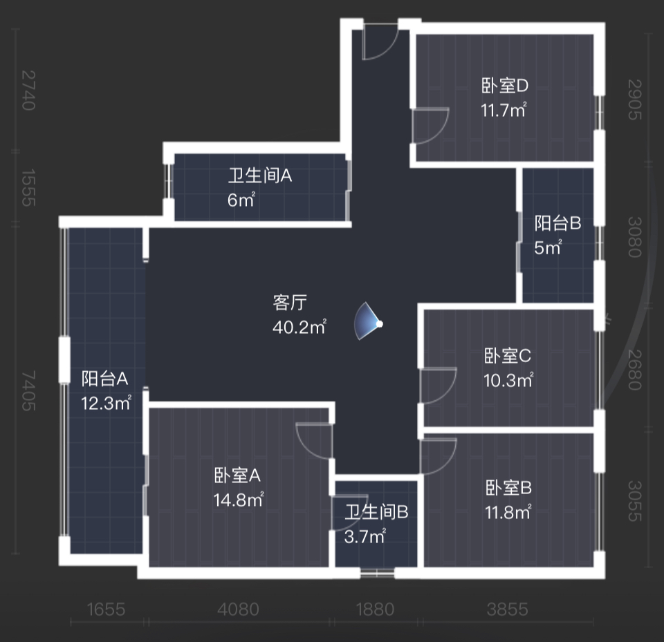 玫瑰御园 4室2厅2卫 115.8万 玫瑰御园 4室2厅2卫 115.8万室内图