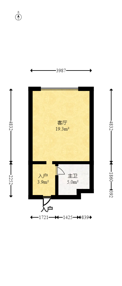 中建悅和城  1室1廳1衛(wèi)    29.8萬室內(nèi)圖1