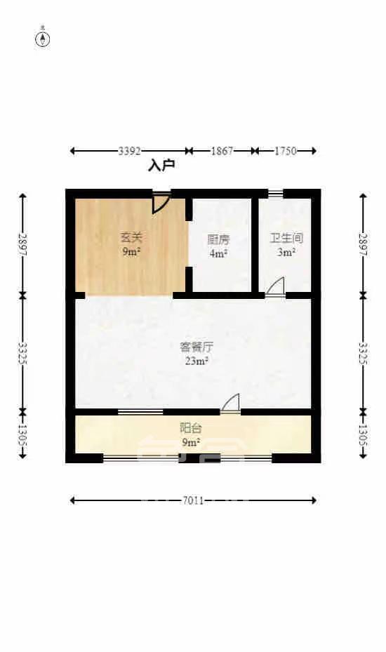 建发央著  3室2厅2卫   2800.00元/月室内图1