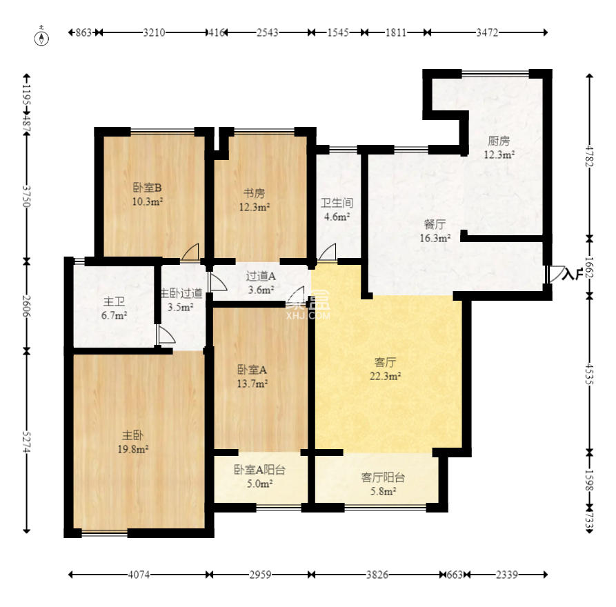 八方小区C区  4室2厅2卫    496.8万 八方小区C区  4室2厅2卫    496.8万户型图