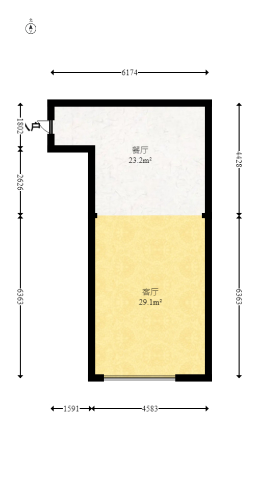 长房岭秀时代  6室3厅4卫   358.00万室内图1