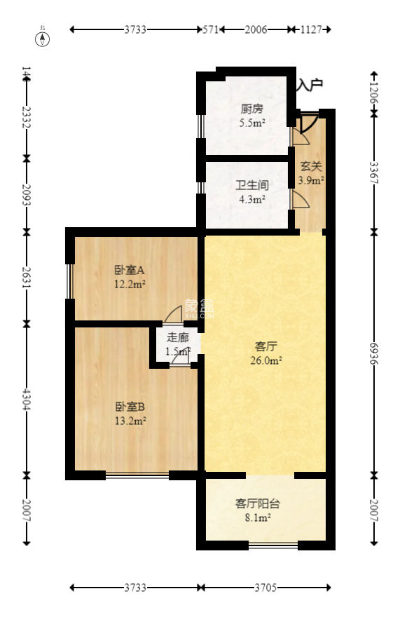 保利花园  2室2厅1卫   78.80万