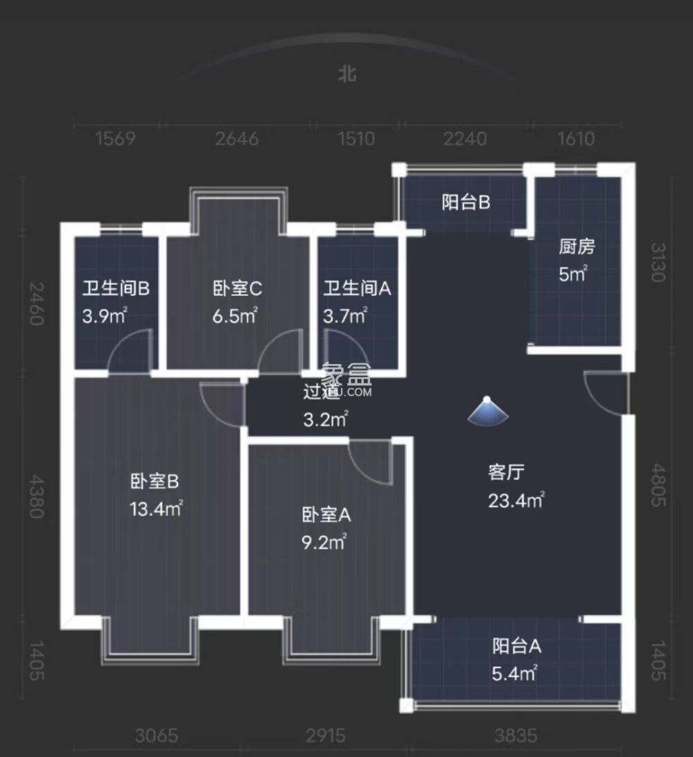 亿都时光  3室2厅2卫    71.8万