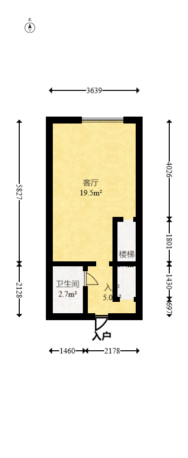碧桂园星荟  1室1厅1卫   18.80万室内图1