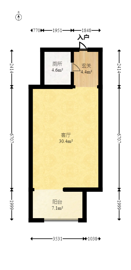 绿地中央广场  0室0厅0卫   64.00万室内图1