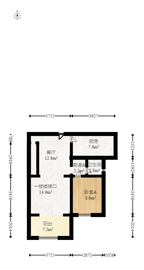 邦盛水岸御园  4室2厅2卫   82.00万室内图1