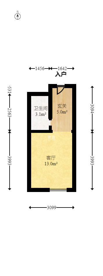 碧桂园印象  1室1厅1卫   31.00万