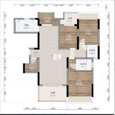金轮翡翠名园 4室2厅2卫 82.0万 金轮翡翠名园 4室2厅2卫 82.0万室内图