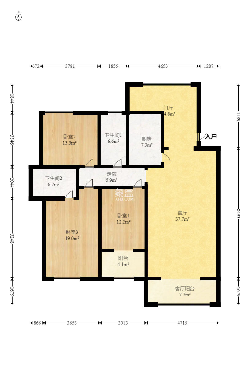 星城荣域  3室2厅2卫    192.0万