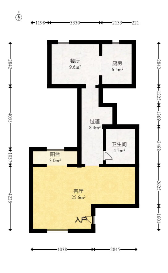 澳海望洲府  4室2厅3卫   235.00万室内图1