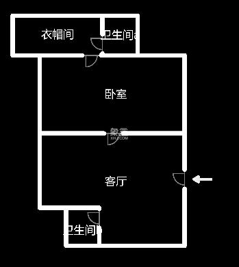 滨江花园  1室1厅1卫   36.80万室内图1
