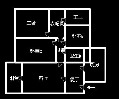 恒大绿洲  3室2厅2卫   78.80万室内图1