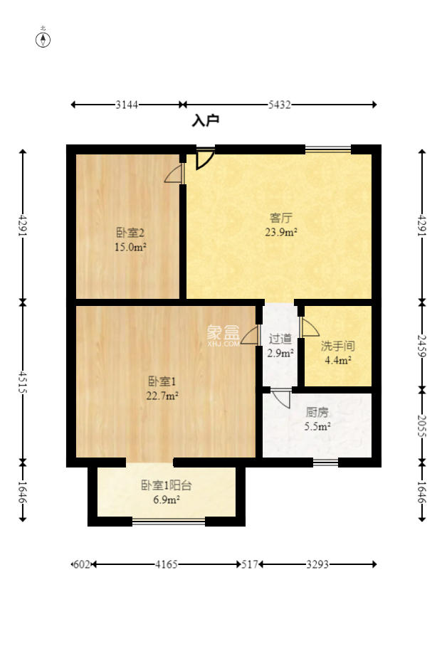 高士居  2室2厅1卫    51.6万 高士居  2室2厅1卫    51.6万户型图