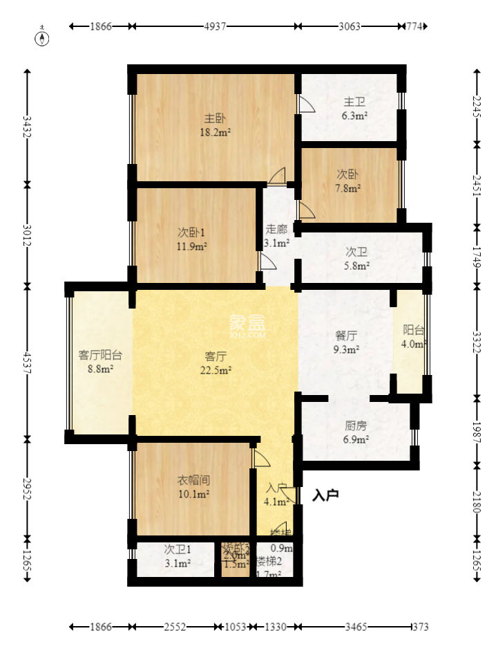 碧桂园剑桥郡  4室2厅2卫   398.00万