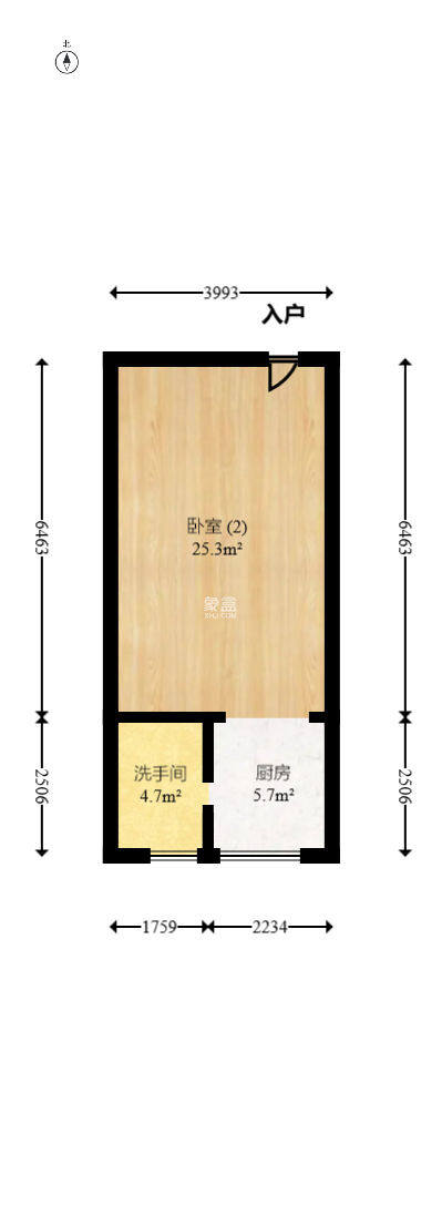 东一国际  1室1厅1卫   40.20万