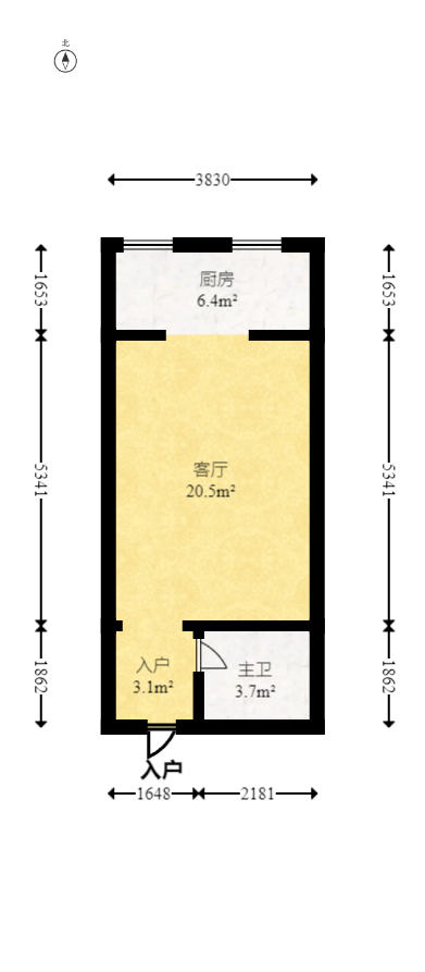 尚都花园城 1室1厅1卫 22.79万 尚都花园城 1室1厅1卫 22.79万户型图