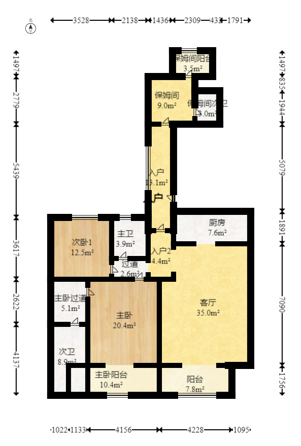恒大御景半岛湘江苑(恒大御景半岛一期) 3室2厅2卫 168.0万 恒大御景半岛湘江苑(恒大御景半岛一期) 3室2厅2卫 168.0万户型图
