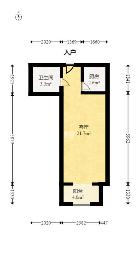 未来蜂巢  1室1厅1卫    19.8万