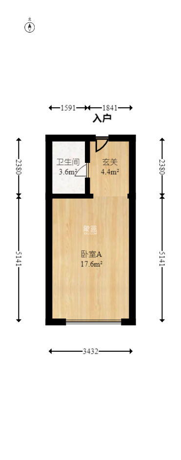 卓越中寰  1室1厅1卫   45.00万