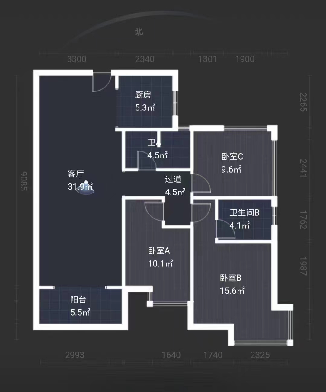 提香蓝岸  3室2厅2卫    49.8万