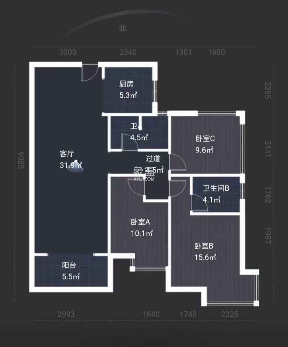 提香蓝岸  3室2厅2卫   48.80万