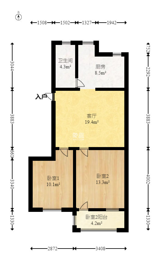 天心丽城  2室1厅1卫   58.00万