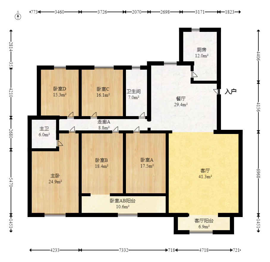 和合园(和桂园) 5室2厅1卫 323.0万 和合园(和桂园) 5室2厅1卫 323.0万户型图
