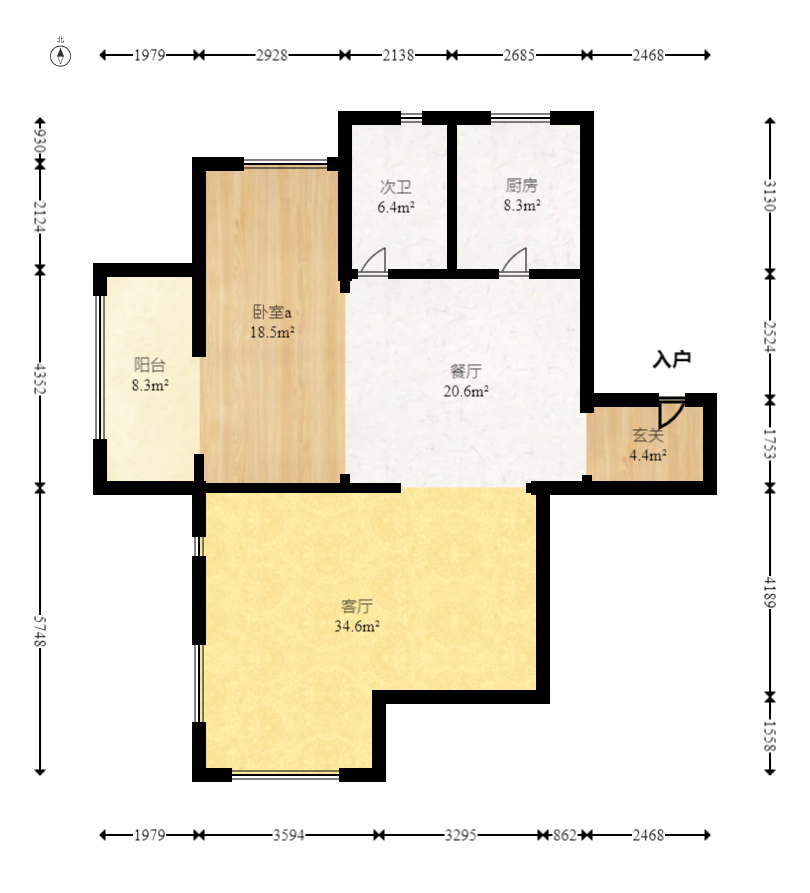 建发央著  4室2厅2卫   290.00万室内图1