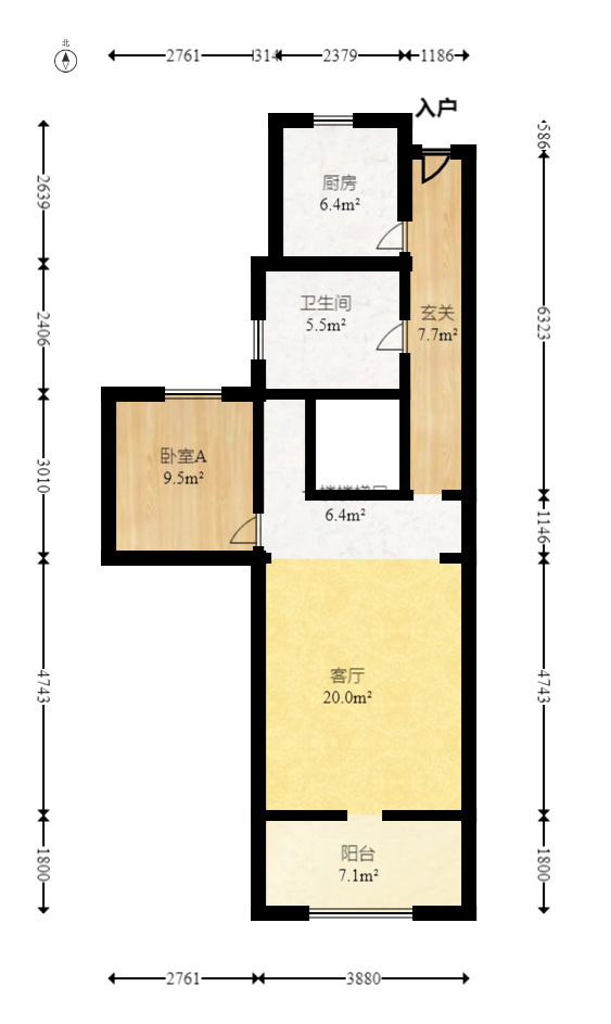 邦盛水岸御园  4室2厅1卫   79.80万室内图1