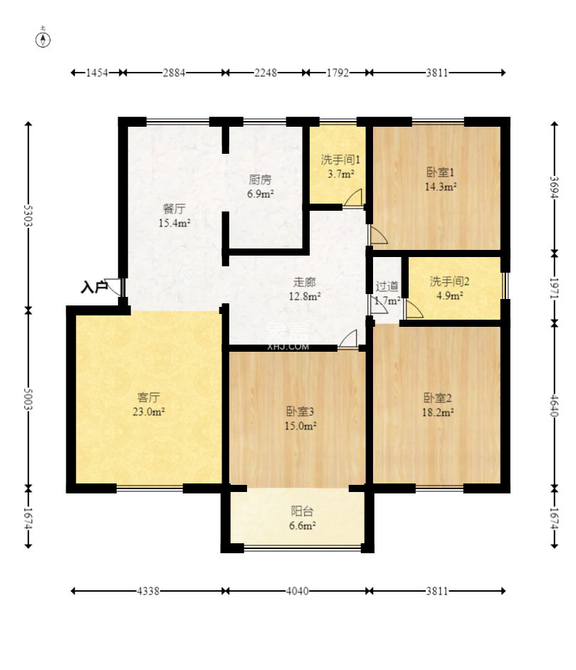 新点苑  3室2厅2卫   88.80万