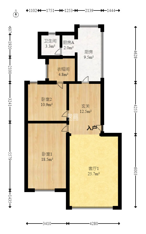 杨家山交警宿舍  2室2厅1卫   47.00万