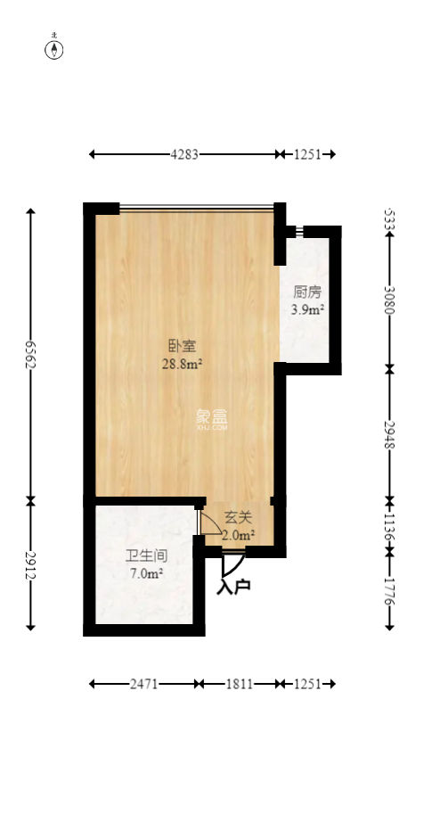 先锋东外滩  1室1厅1卫   42.80万