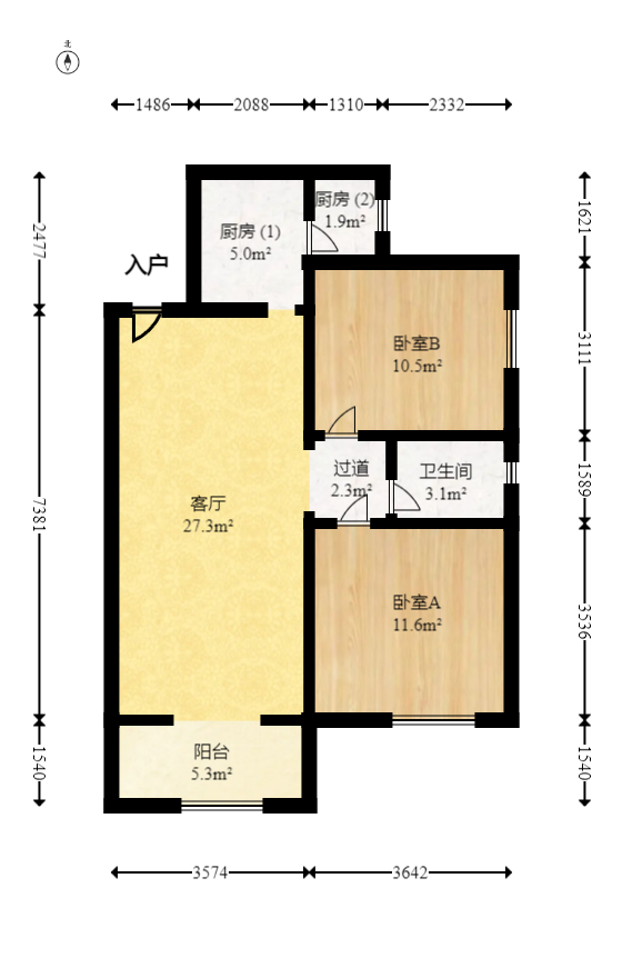 振业城二期  0室0厅0卫   132.00万室内图1