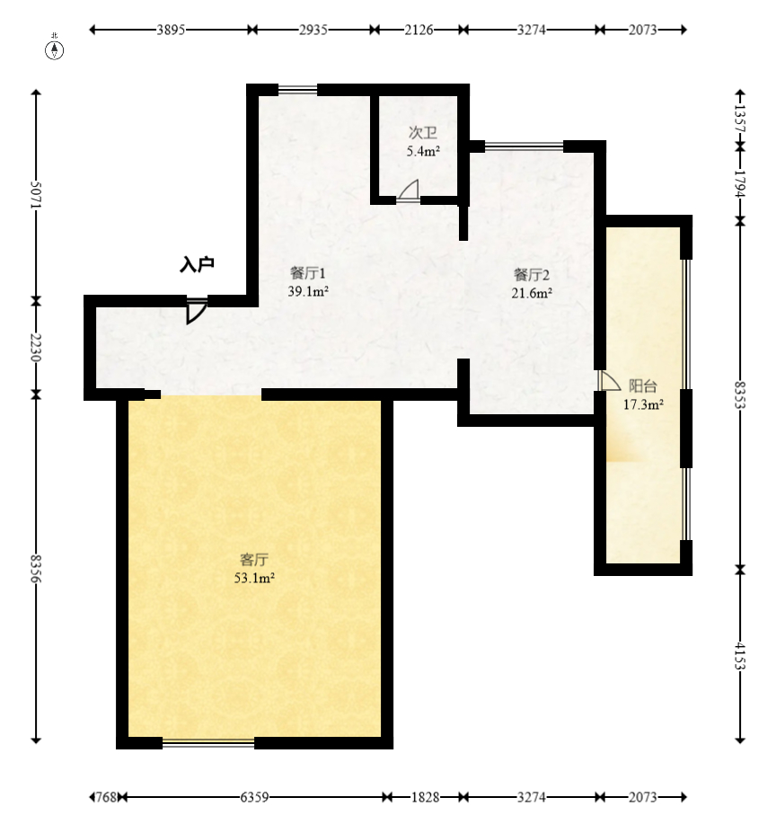 建发央著  4室2厅2卫   230.00万室内图1