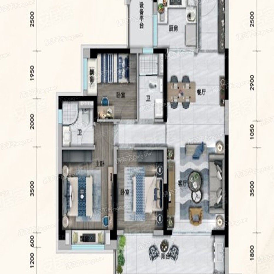 五洲锦城  1室1厅1卫   28.00万户型图
