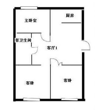 盛世时代广场  1室1厅1卫   1000.00元/月室内图1