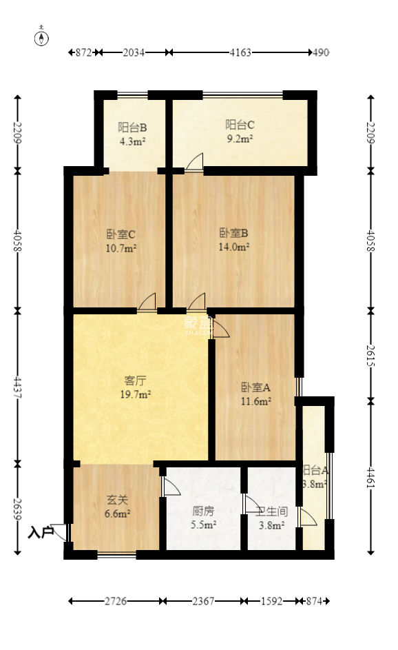 通泰街龙王宫  3室1厅1卫   62.00万