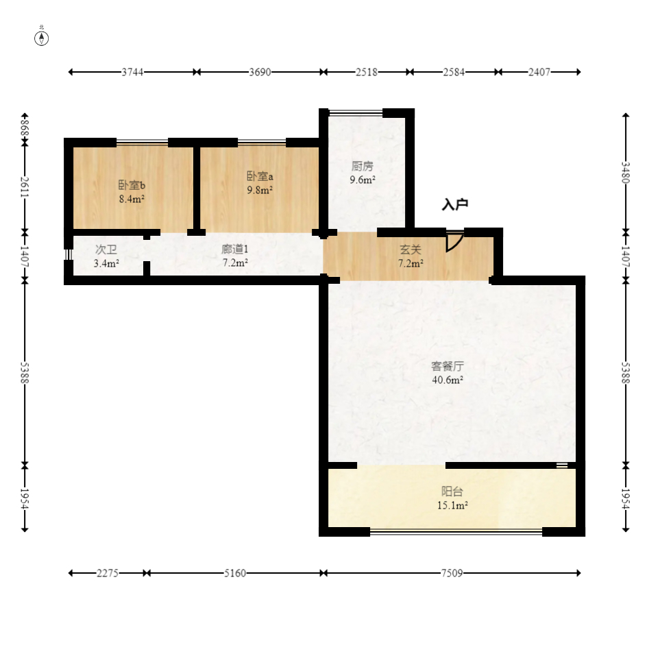 建发央著  4室2厅2卫   220.00万室内图1