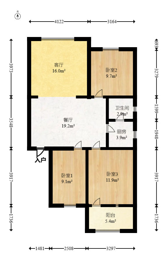 友园山庄  3室2厅1卫   41.00万