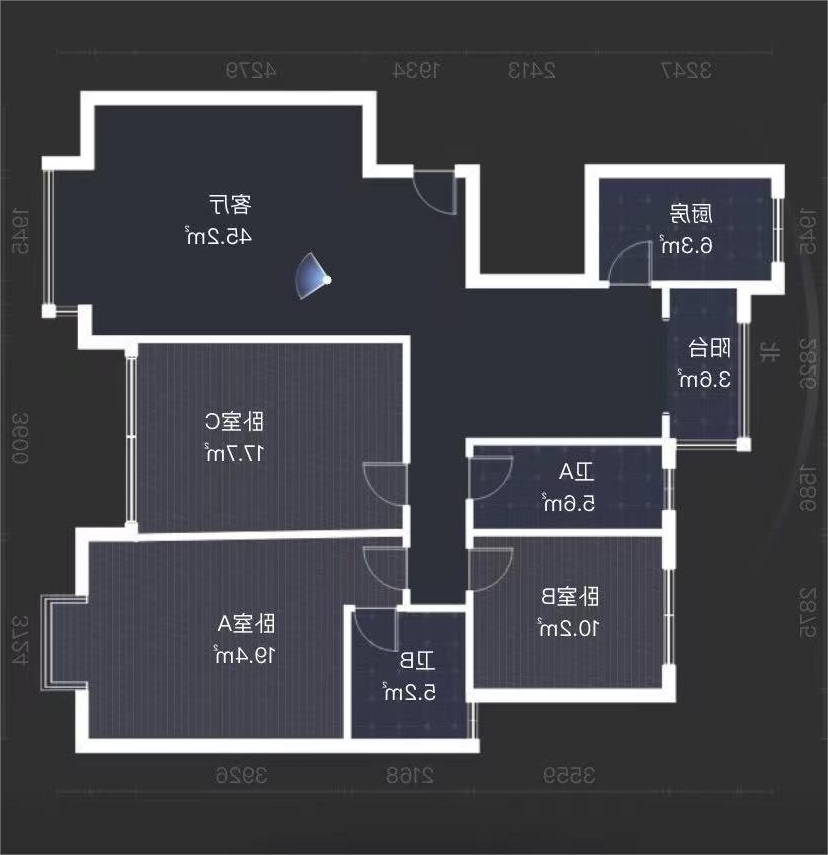 香山美境 3室2厅2卫 43.0万 香山美境 3室2厅2卫 43.0万室内图