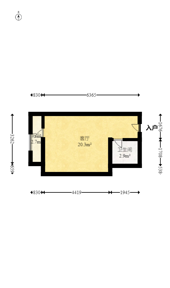MOMA当代广场  1室1厅1卫    19.8万 MOMA当代广场  1室1厅1卫    19.8万户型图