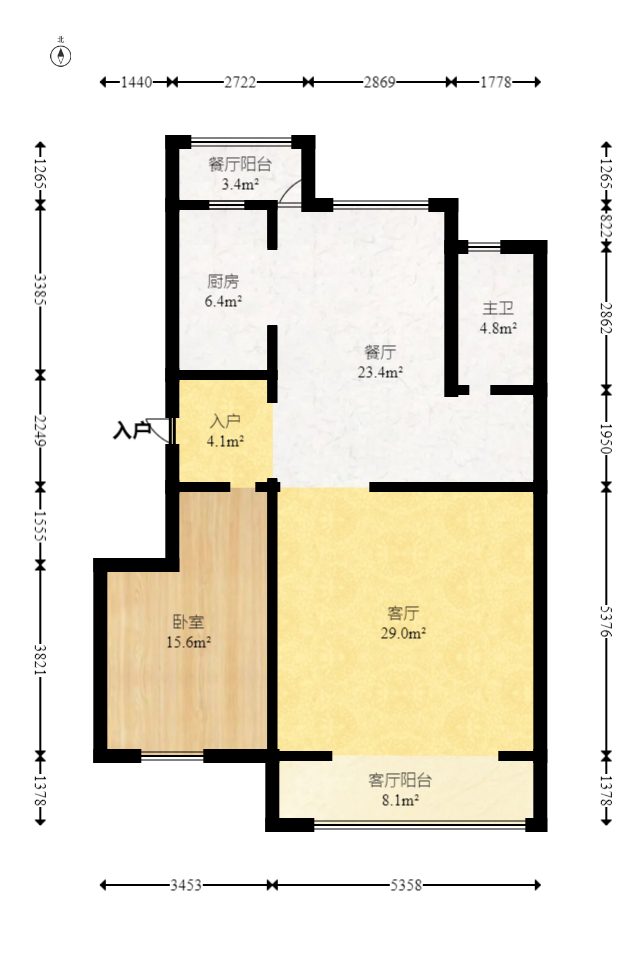 合能枫丹新里  5室2厅3卫    193.98万室内图1